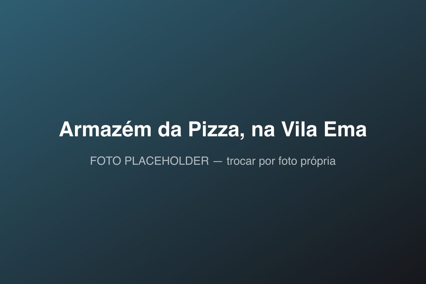 Armazém da Pizza, em São José dos Campos