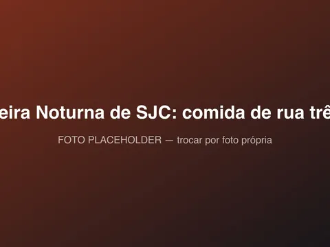 Feira Noturna de São José dos Campos, em São José dos Campos