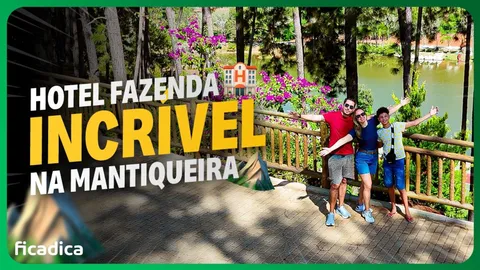 Área verde e estrutura do Hotel Fazenda Serraverde, em Pouso Alto