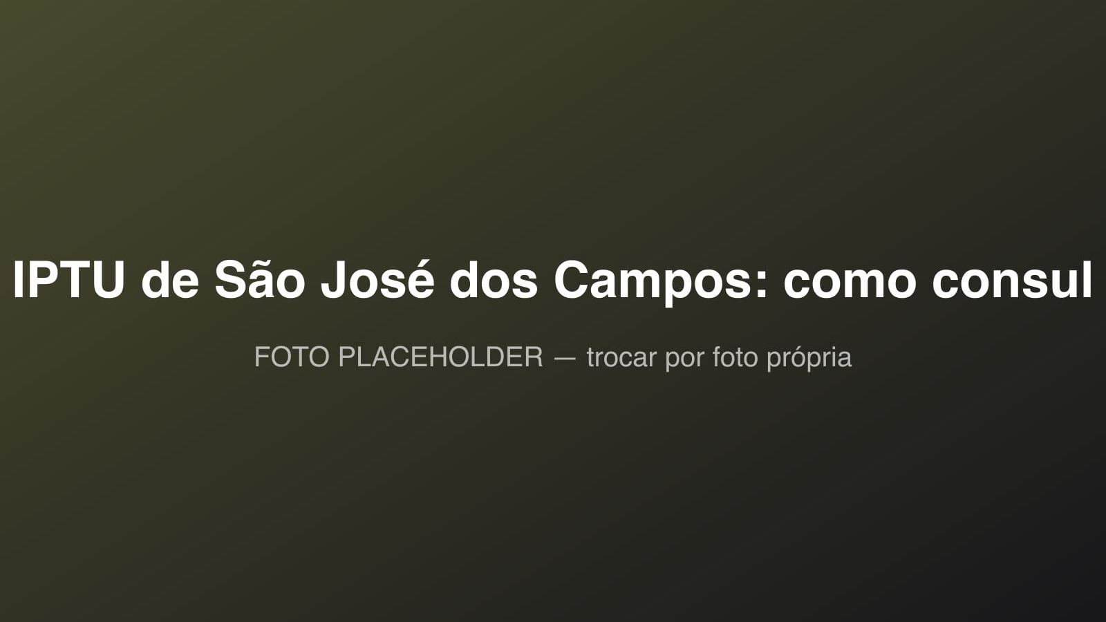 Fachada da Prefeitura de São José dos Campos