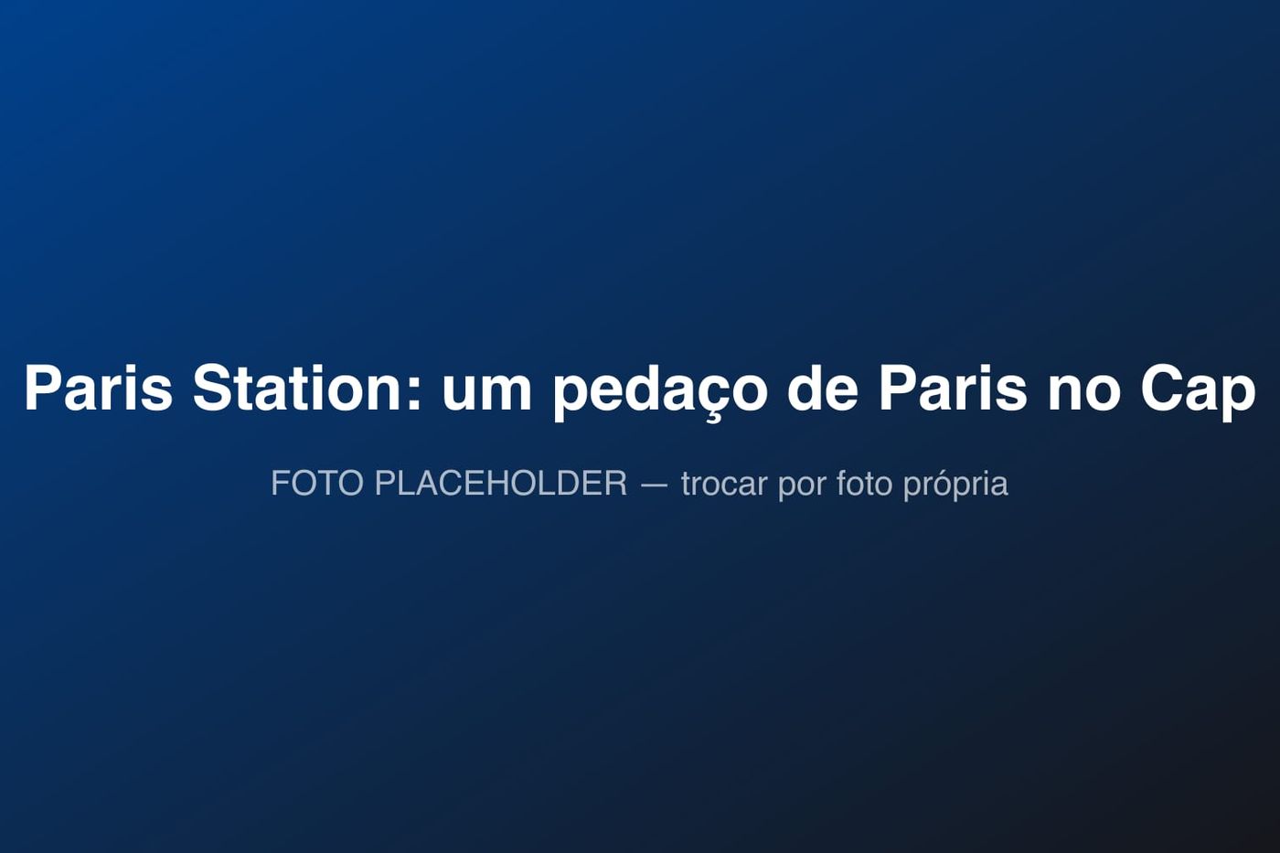 Paris Station, em Campos do Jordão