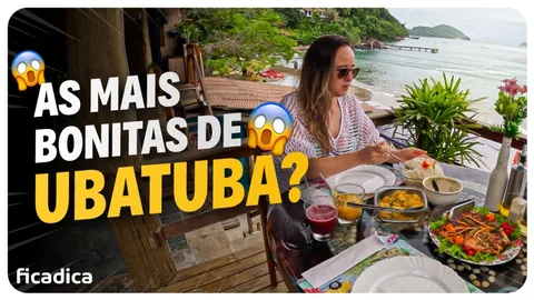 Faixa de areia e mar calmo da Praia da Almada, em Ubatuba